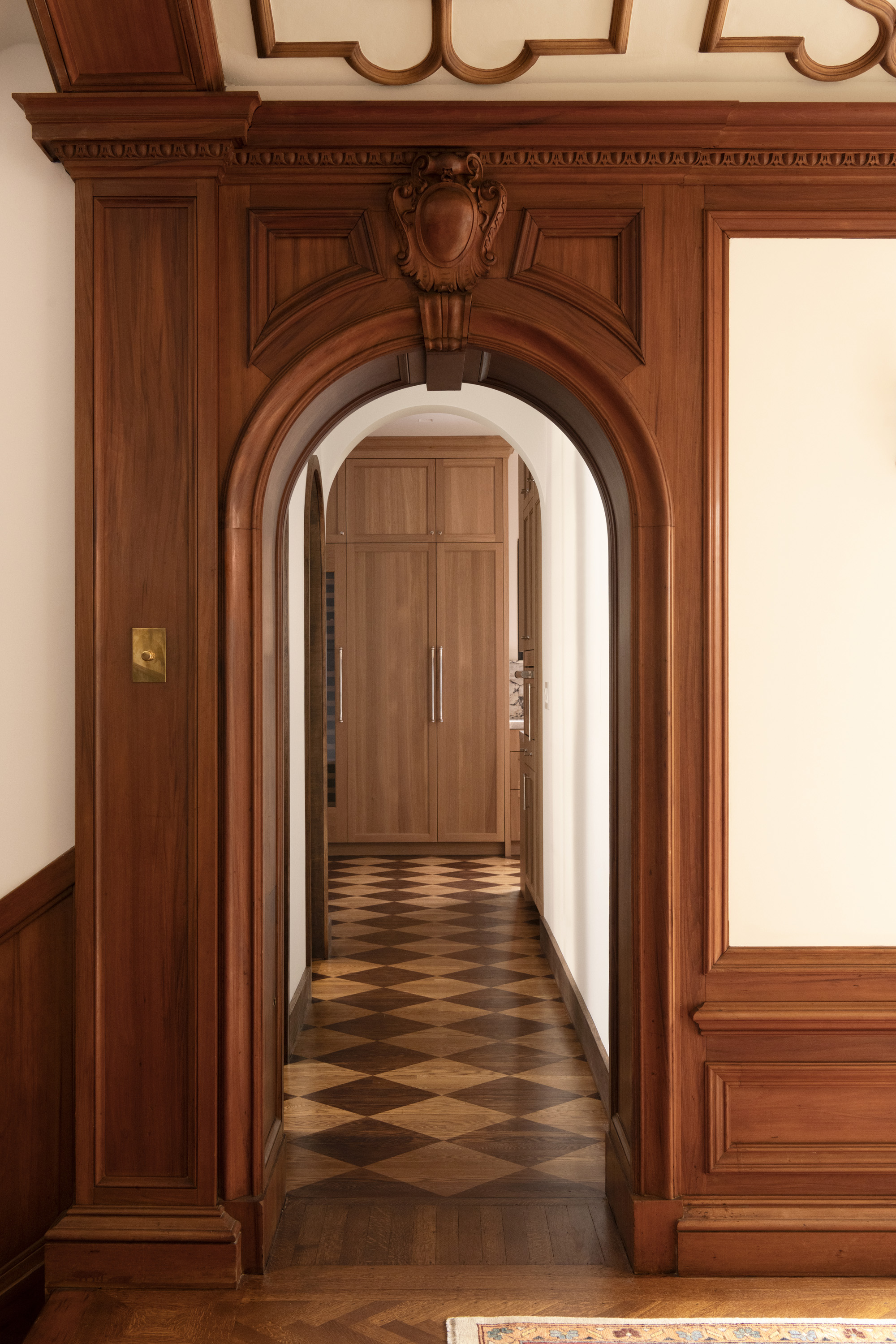 Restored vestibule and hallway
